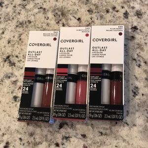 Covergirl lot of 3 all day lip color 559 549 542